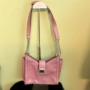 Michael Kors Whitney Rose Leather Shoulder Bag